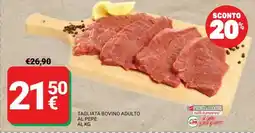 Supermercati Gulliver Tagliata bovino adulto al pepe offerta