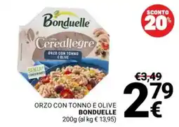 Supermercati Gulliver Cereallegre Orzo con Tonno e Olive Bonduelle offerta