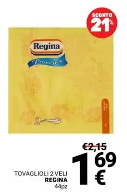 Supermercati Gulliver Tovaglioli 2 veli Regina offerta