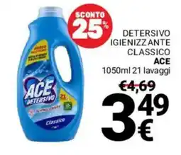 Supermercati Gulliver Detersivo igienizzante classico Ace offerta