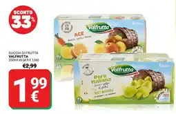 Supermercati Gulliver Succhi di frutta Valfrutta offerta