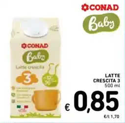 Spazio Conad Conad Baby Latte crescita 3 offerta