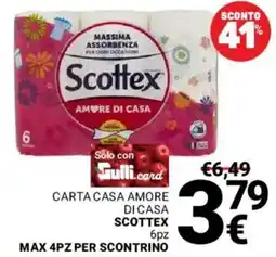 Supermercati Gulliver Carta casa amore di casa Scottex offerta