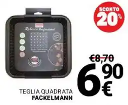 Supermercati Gulliver Teglia quadrata Fackelmann offerta
