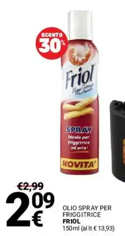 Supermercati Gulliver Olio spray per friggitrice Friol offerta