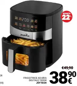 Supermercati Gulliver Friggitrice ad aria digitale 1500W Joytech offerta