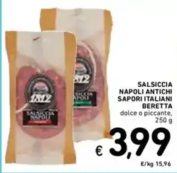 Spazio Conad Salsiccia Napoli Beretta offerta