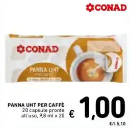 Spazio Conad Panna UHT per caffè Conad offerta