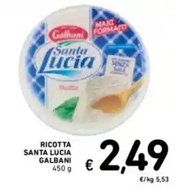 Spazio Conad Ricotta Santa Lucia Galbani offerta