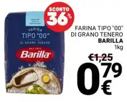 Supermercati Gulliver Farina tipo "00" di grano tenero Barilla offerta
