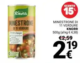 Supermercati Gulliver Minestrone di 11 verdure Knorr offerta