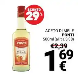 Supermercati Gulliver Aceto di mele Ponti offerta