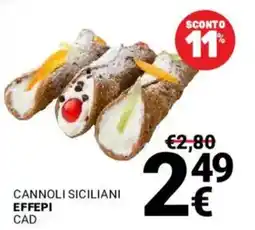 Supermercati Gulliver Cannoli siciliani effepi offerta