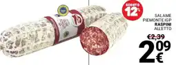 Supermercati Gulliver Salame Piemonte IGP Raspini offerta