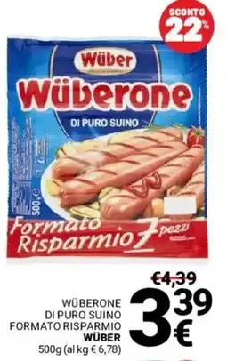 Supermercati Gulliver Wüberone di puro suino offerta