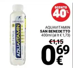 Supermercati Gulliver Aquavitamin San Benedetto offerta