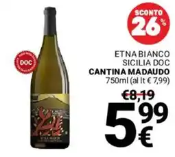 Supermercati Gulliver Etna Bianco Cantina Madaudo offerta