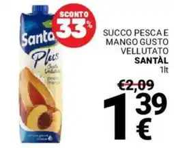 Supermercati Gulliver Santàl Plus pesca mango offerta