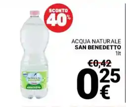 Supermercati Gulliver Acqua naturale San Benedetto offerta