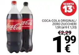 Supermercati Gulliver Coca-Cola Original/Zero Zuccheri offerta