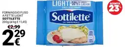 Supermercati Gulliver Formaggio fuso a fette light Sottilette offerta