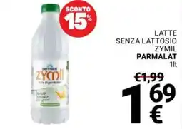 Supermercati Gulliver Latte senza lattosio Zymil Parmalat offerta
