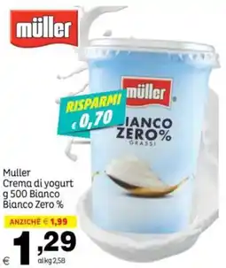 Elite Muller Crema di yogurt Bianco Zero % offerta