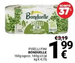 Supermercati Gulliver Piselli fini Bonduelle offerta