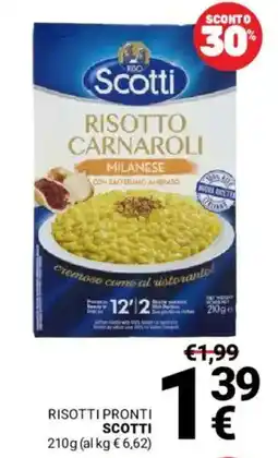 Supermercati Gulliver Risotto Carnaroli Milanese Scotti offerta