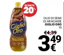 Supermercati Gulliver Olio di semi di arachide Giglio Oro offerta