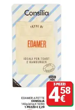 Supermercati Gulliver Edamer a fette Consilia offerta