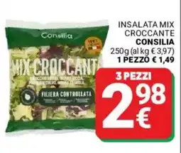 Supermercati Gulliver Insalata mix croccante Consilia offerta