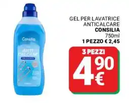 Supermercati Gulliver Gel per lavatrice anticalcare Consilia offerta
