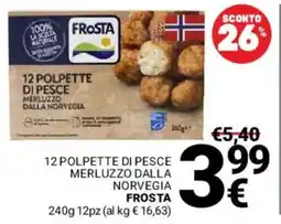 Supermercati Gulliver 12 polpette di pesce merluzzo dalla norvegia frosta offerta