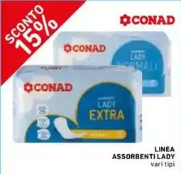Spazio Conad Assorbenti lady Conad offerta