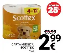 Supermercati Gulliver Carta igienica Scottex offerta
