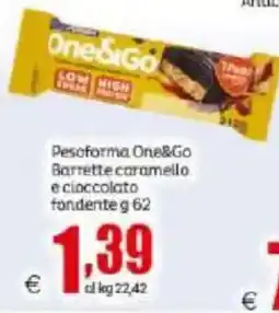 Elite Pesoforma One&Go Barrette caramello e cioccolato fondente offerta