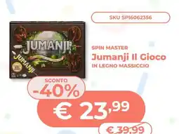 Mornati Paglia Spin Master Jumanji Il Gioco in legno massiccio offerta
