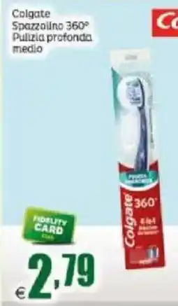 Elite Colgate Spazzolino 360° Pulizia profonda medio offerta