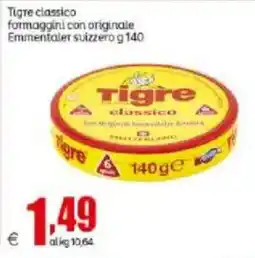 Elite Tigre classico formaggini con originale Emmentaler svizzero offerta