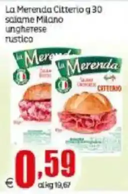 Elite La Merenda salame Milano ungherese rustico offerta