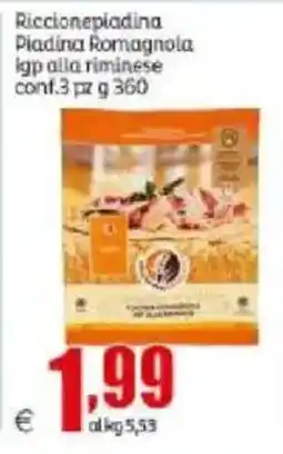 Elite Ricconepladina Piadina Romagnola Igp alla riminese offerta