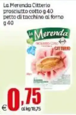 Elite La Merenda prosciutto cotto offerta