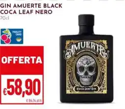 Pan Gin Amuerte Black Coca Leaf Nero offerta