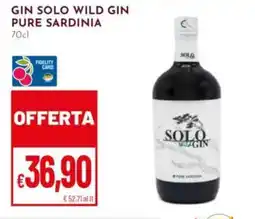 Pan Solo wild gin offerta