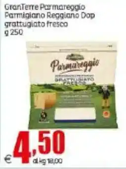 Elite GranTerre Parmareggio Parmigiano Reggiano Dop grattugiato fresco offerta