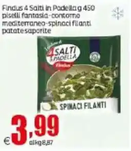 Elite Findus 4 Salti in Padella Spinaci Filanti offerta