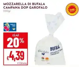 Pan Mozzarella di bufala campana dop garofalo offerta