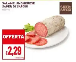 Pan Salame ungherese Saper di Sapori offerta