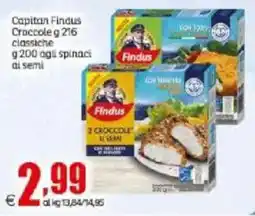 Elite Capitan Findus Crocchette classiche agli spinaci ai semi offerta